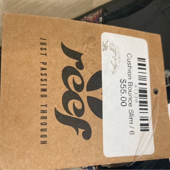 REEF Sz Cushion Bounce Slim T-Post in Amethyst Buckle Closure Sandals NEW - Picture 4 of 8